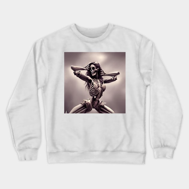 Ballet Skeleton Dancing Gothic Crewneck Sweatshirt by ShopSunday